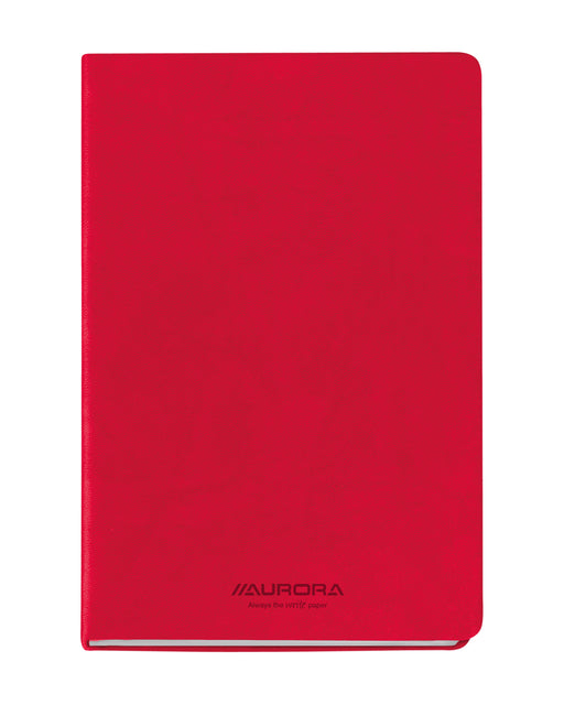 Notizbuch Aurora Capri A5 192BLZ Zeile 80gr rot