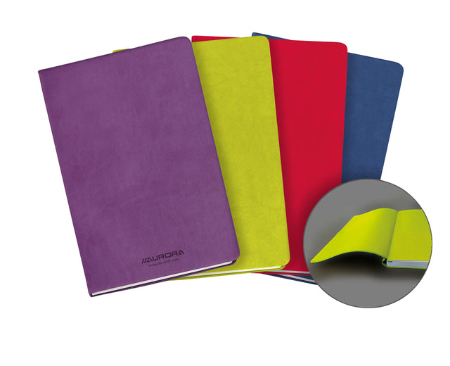 Notizbuch Aurora Capri A5 192BLZ LINE 80GR ASSORTI