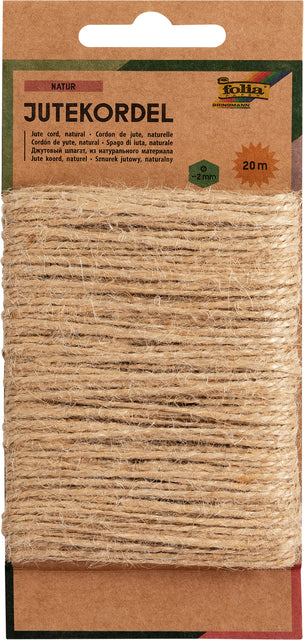 Cord Folia Juten 20m Naturel | 6 Stück