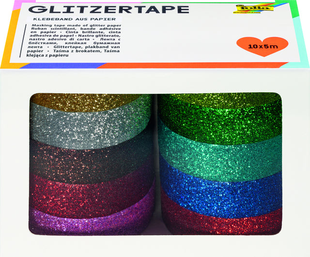 Klebeband Folia Glitter Set Assorti