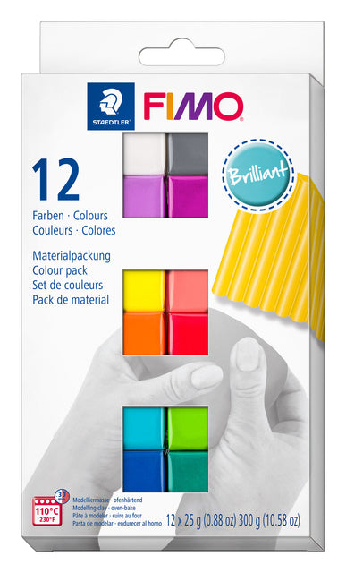Clay fimo weicher Farbanzug für 12 brillante Farben