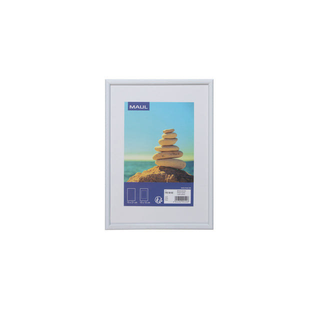 Fotorahmen Maul Art 15x21cm Kunststoff weiß | 6 Stück