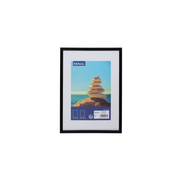 Fotorahmen Maul Art 15x21cm Plastik schwarz | 6 Stück