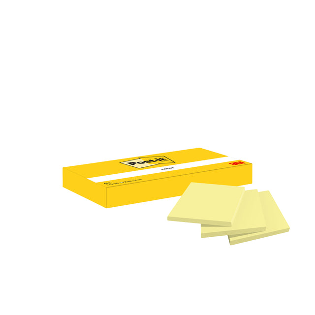 Memoblok 3m post-it 653yel 38x51mm gelb | 4 Stück