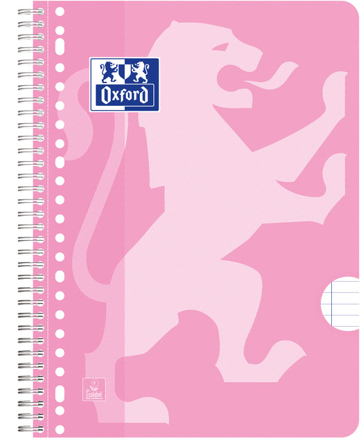 Vorlesungsblock Oxford School A4+ 23-Gats Line 80vel Pink