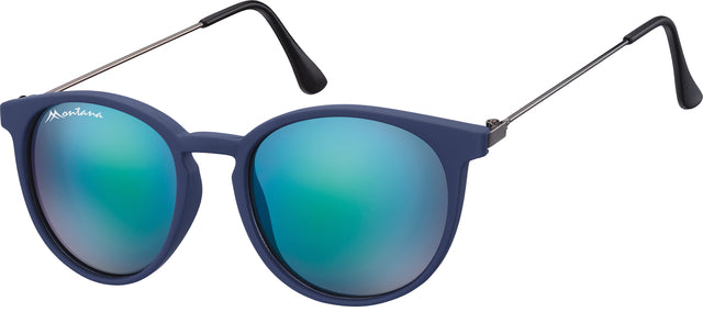 Lunettes de soleil Montana Mat Blue Reco avec verre bleu