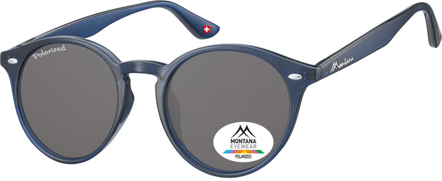 Sonnenbrille Montana Blau mit rauchpolarisiertem Glas