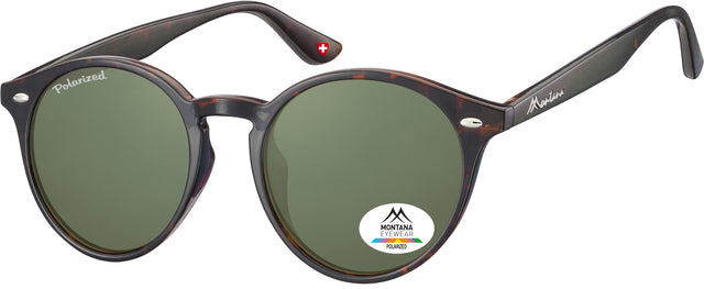 Sonnenbrille montana grün g15 polar runde glasschildkröte | 1 Stück