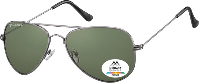Lunettes de soleil Montana Steel G15 vert avec verre polaire