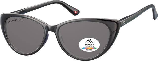 Sonnenbrille Montana mit Rauchglas schwarz | 1 Stück