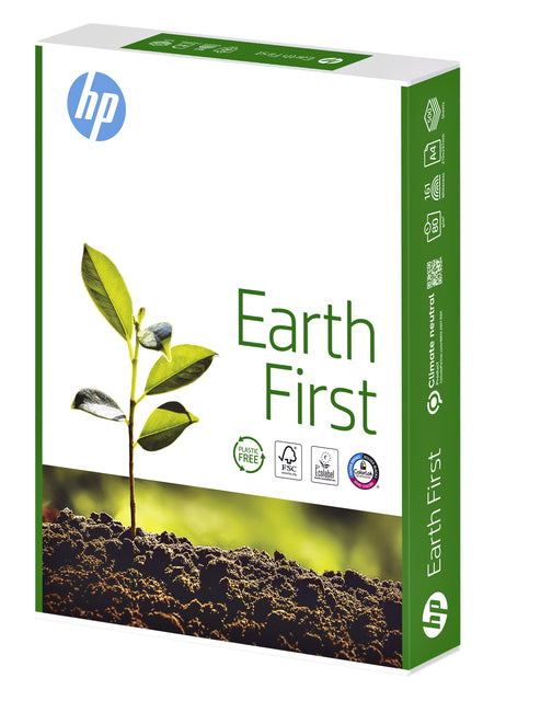 Kopierpapier HP Earth First A4 80gr weiß | Packen Sie 500 Blatt | 5 Stück