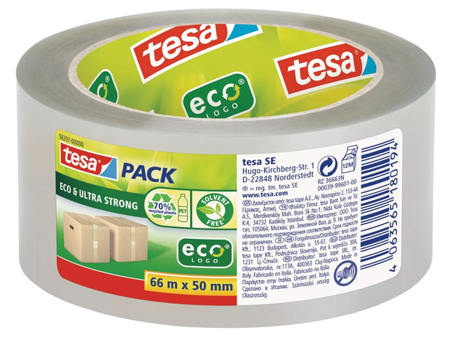 Verpackungsband tesa 58297 eco transp 50mmx60m | Eine 1-Rolle formen