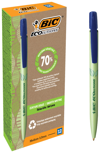 Baseball-BIC-Ecolutions Medien Clic Bio-basiertes mittelblau