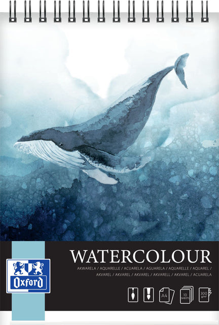Zeichenblock Oxford Aquarell A4 Spirale 10V 300gr | 1 Stück