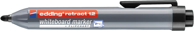 Filzstift edding 12 Whiteboard rund 1,5-3mm schwarz | Umkarton mit 10 Stück