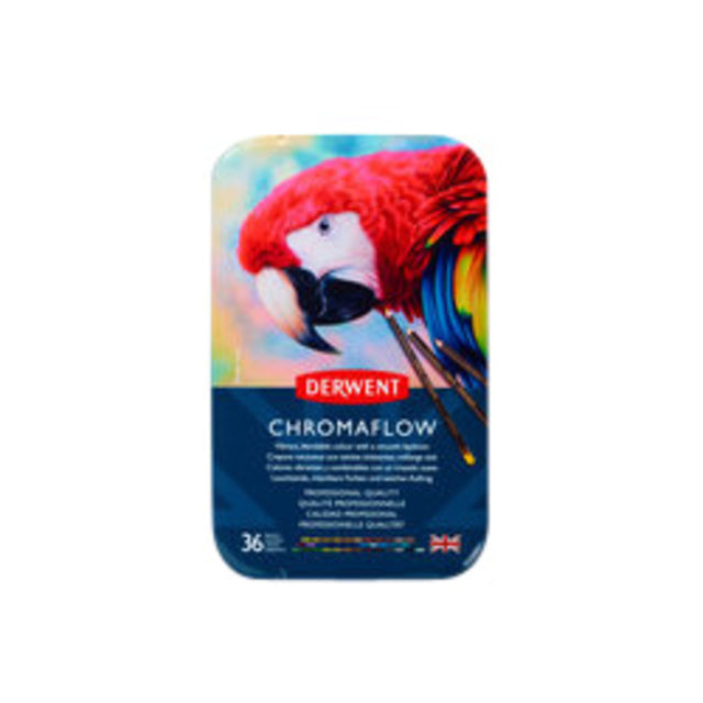 Crayons de couleur Derwent Chromaflow Set de 36 couleurs
