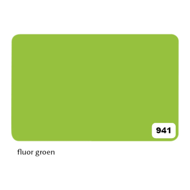 Blattkarton Folia 48x68cm 380gr Nr941 Fluor Green | 10 Stück