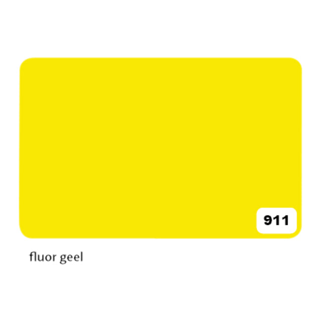 Blattkarton Folia 48x68cm 380gr Nr911 Fluor Gelb | 10 Stück