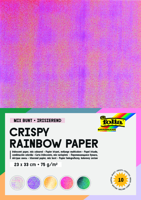 Folia Paper - RegenBoogpap Folia 23x33cm Irisierung 75gr 10V ASD