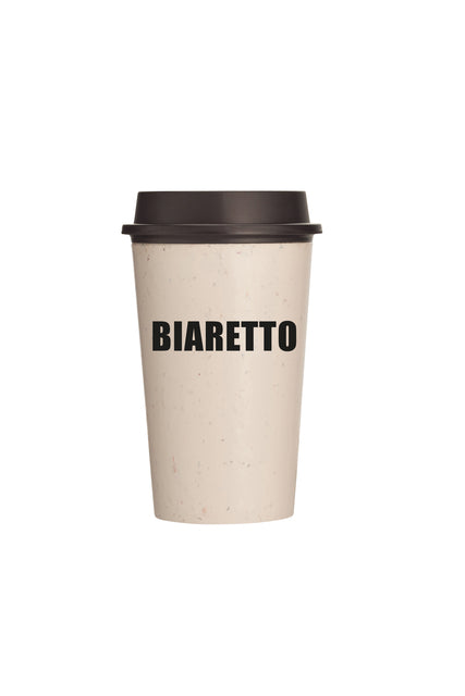 Rundschreiben & Co. | Tasse | Pp | Wiederverwendbar | 340ml | 12oz | Sahne/Schwarz 1 Stück