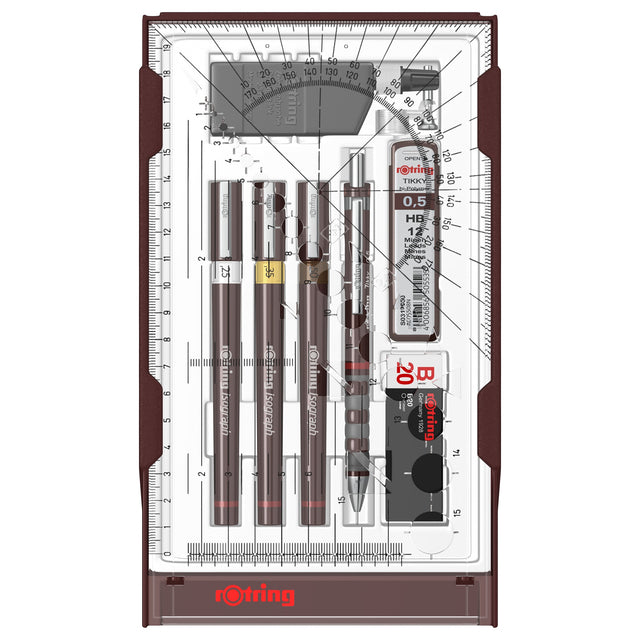 ROTRING-CHART SET ISLOGH COLLEGE 0.25-0.35-05mm