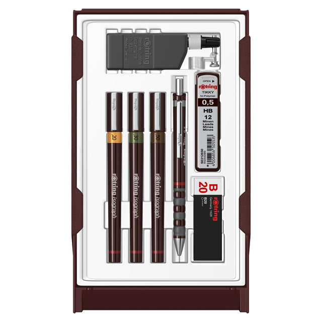 Tekenset rotring isograph college 0.2-0.3-0.5mm