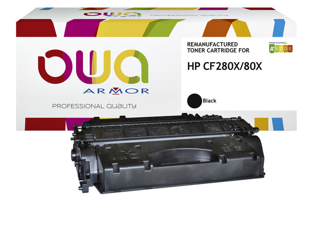 OWA - Tonercartridge HP CF280X Schwarz