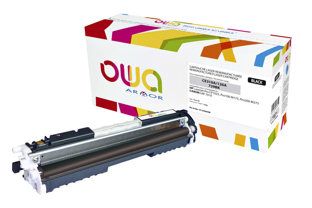 Tonercartridge OWA Alternative für HP CE310A Schwarz