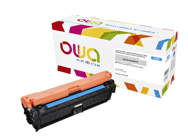 Tonercartridge OWA -Alternative für HP CE741A Blau