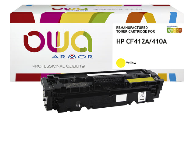 Tonercartridge OWA -Alternative für HP CF412A Geel