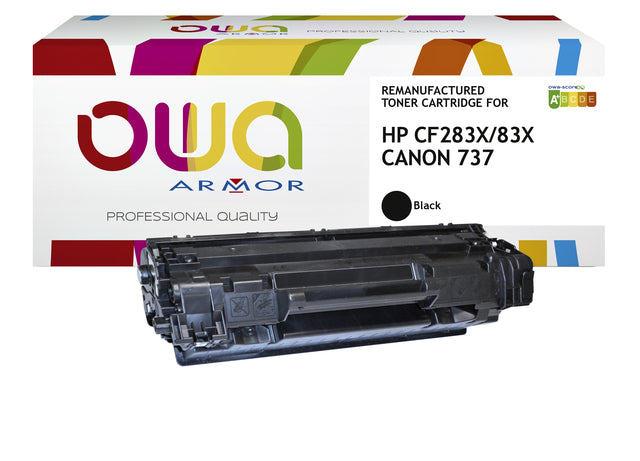 Tonercartridge OWA -Alternative für HP CF283X Schwarz
