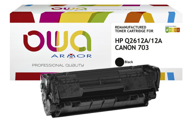 Tonercartridge OWA -Alternative für HP Q2612A Schwarz