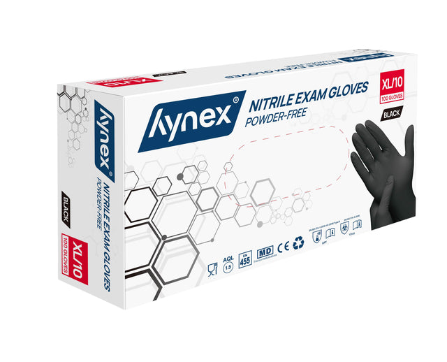 Handschuh Hynex XL Nitril 100 Stück schwarz | Holen Sie sich 100 Stück