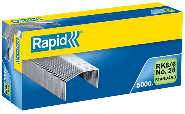 Heftklammern Rapid RK8 (B8) verzinkt Standard 5000 Stück | Karton mit 5000 Stück