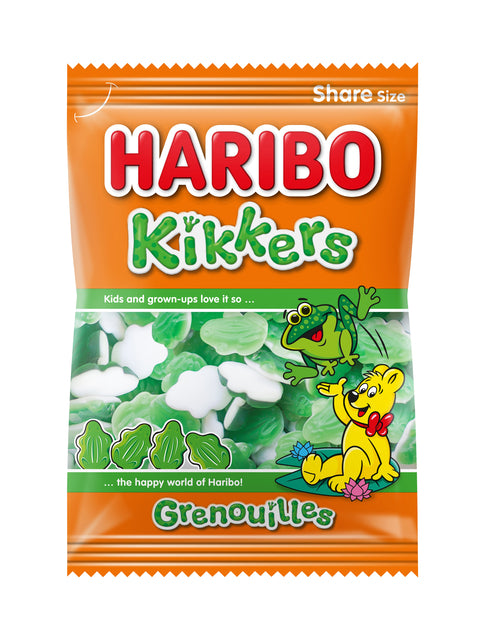 Candy Haribo Frogs Bag 250gr | 12 Stücke