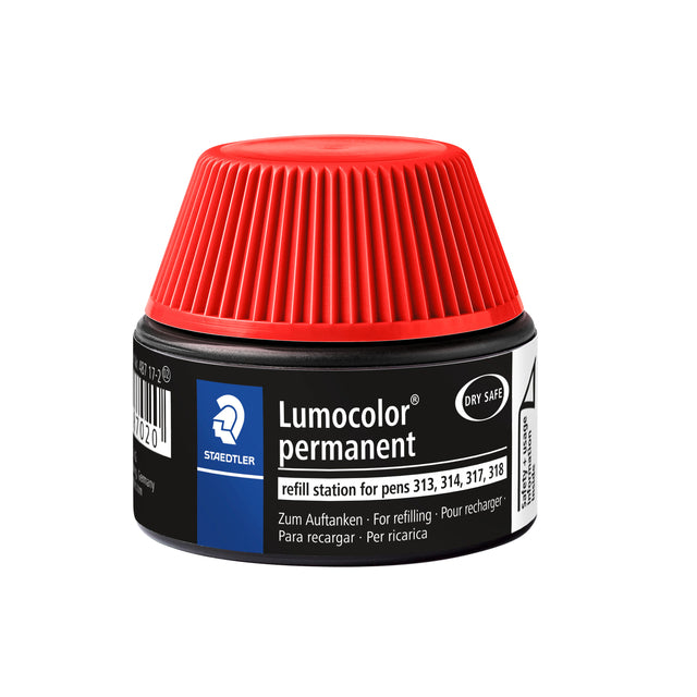 Filzstiftmine Staedtler Lumocolor permanent rd | Stück von 15 Millilitern