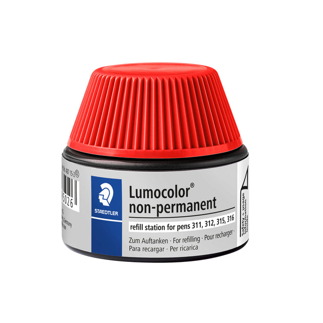 Filzstiftmine Staedtler Lumocolor non-perm. rd | Stück von 15 Millilitern