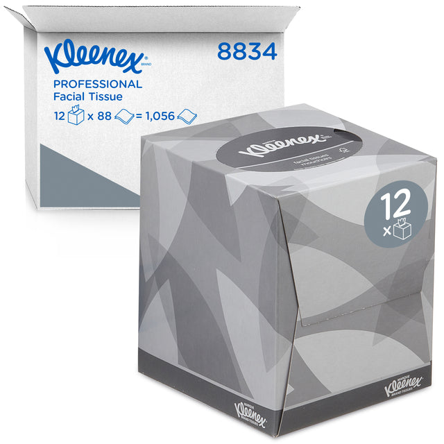 Kleenex - Gesichtsgewebe Würfel 2 Schicht 88 Blatt Weiß