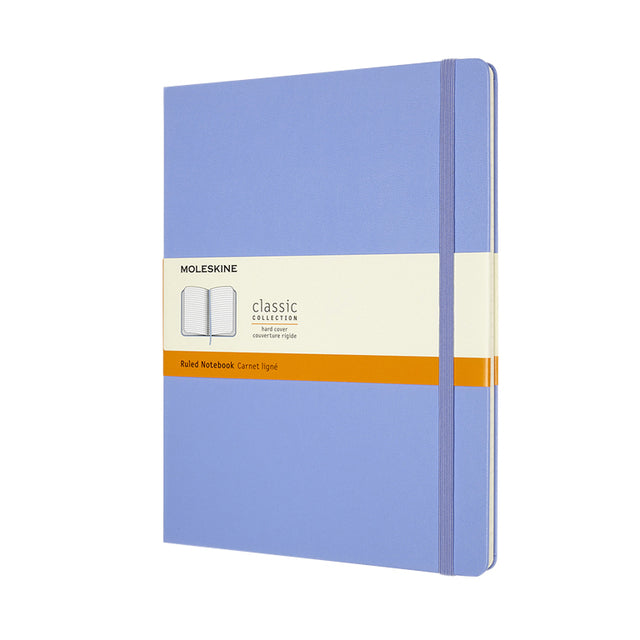 Notebook Moleskine XL 190x250mm Linie Harthordera Blau