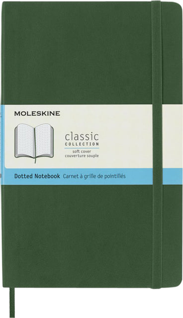 Notizbuch Moleskine groß 130x210 Punkte sc myrt gn | 1 Stück