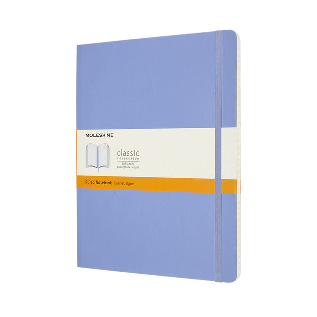 Notebook Moleskine XL 190x250mm Linie Weiche Abdeckung Hordera Blau