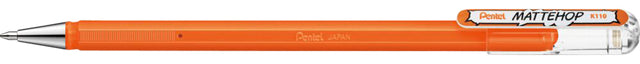 Gelschreiber Pentel Mattehop K110 Orange 0,5 mm | Umkarton mit 12 Stück