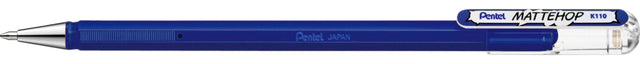 Gelschreiber Pentel Mattehop K110 blau 0,5 mm | Umkarton mit 12 Stück
