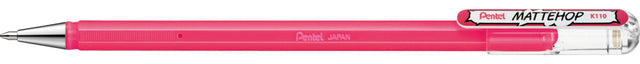 Gelschreiber Pentel Mattehop K110 rosa 0,5 mm | Umkarton mit 12 Stück