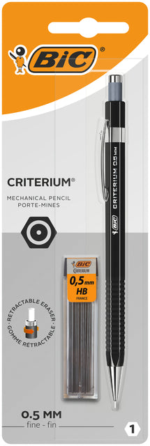 Druckbleistift Bic Criterium HB 0,5 mm schwarz | Blister mit 1 Stück