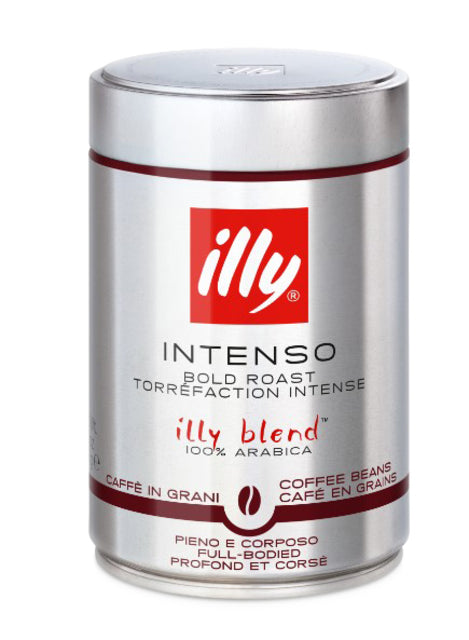 Kaffee Illy Bohnen Intenso 250gr | Umkarton mit 6 Dosen x 250 Gramm | 6 Stück