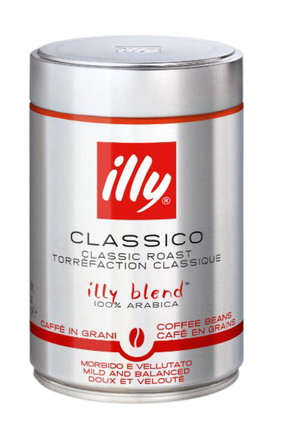 Kaffee Illy Bohnen Classico 250gr | Umkarton mit 6 Dosen x 250 Gramm