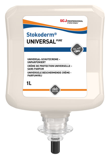 Handcreme SCJ Stokoderm Universal parfümfrei 1l | Umkarton mit 6 Stück x 1 Liter