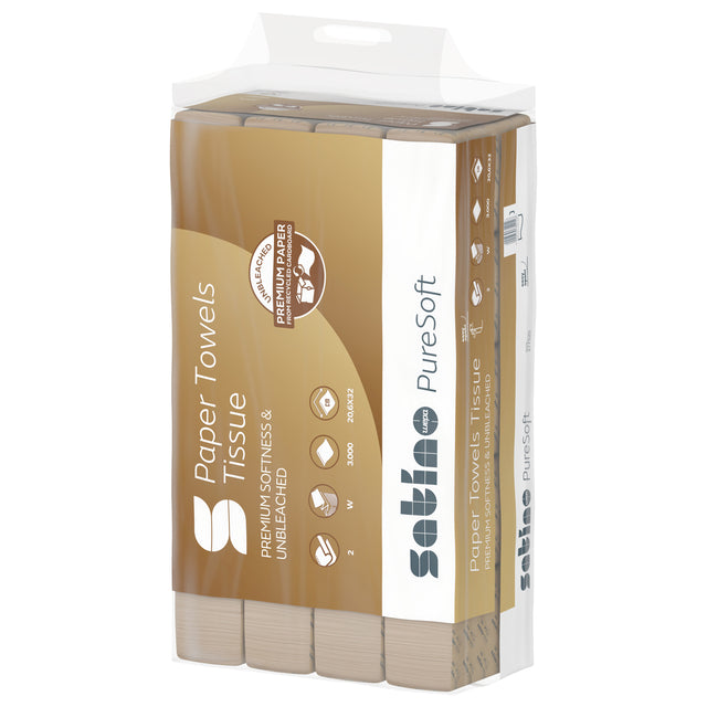 Handtuch satino puresoft pt2 wvw 2l natur | Schrumpfen Sie eine 25er-Packung