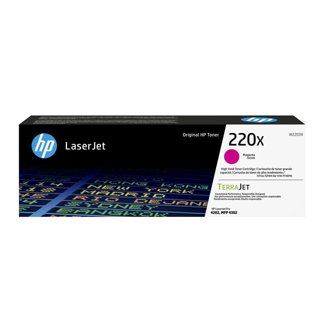 HP - Tonercartridge W2203X 220X rot